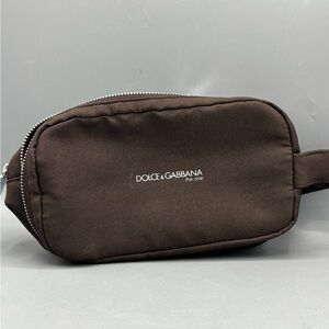Dolce & Gabbana Dark Brown Men Toiletry Bag
